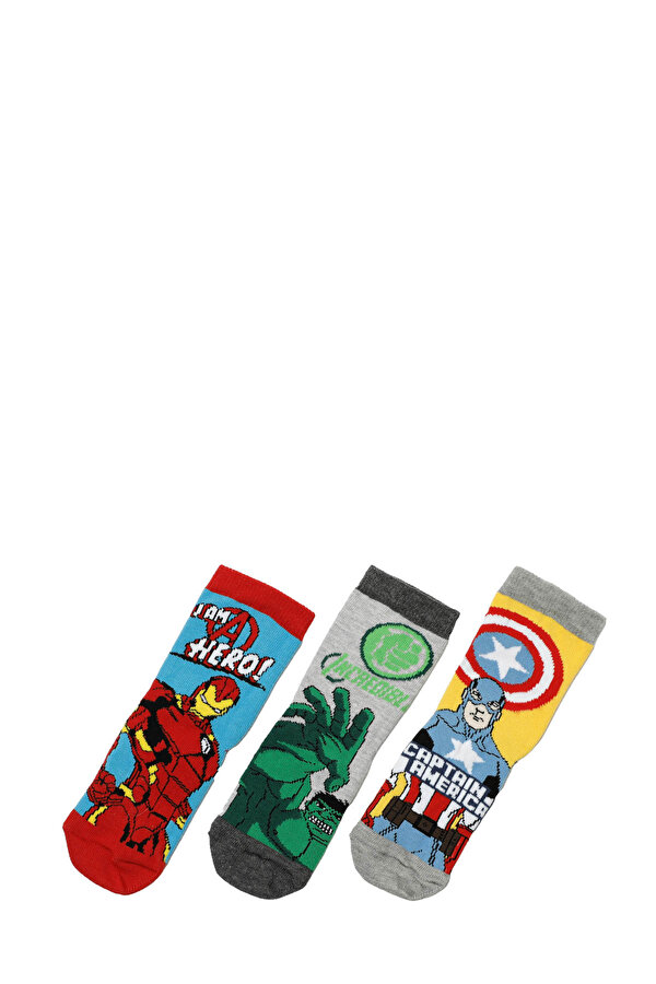 Avengers Incredible 3 Lu Skt-B 4Fx Мультиколор Дошкольник, Мальч. Носки 3 Пары