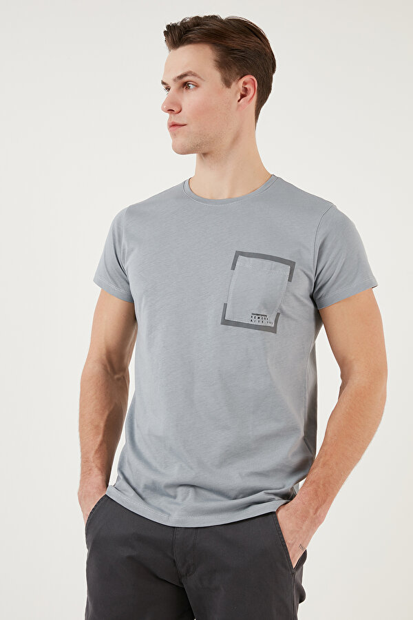 Erkek T Shirt 541REWORK AÇIK GRİ