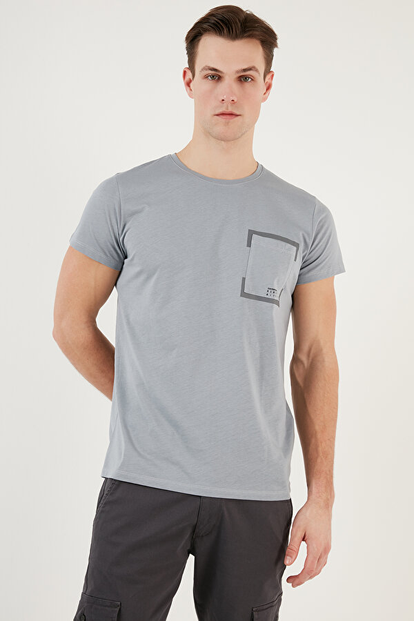 Erkek T Shirt 541REWORK AÇIK GRİ