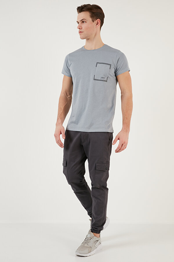 Erkek T Shirt 541REWORK AÇIK GRİ