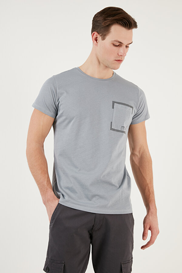 Erkek T Shirt 541REWORK AÇIK GRİ