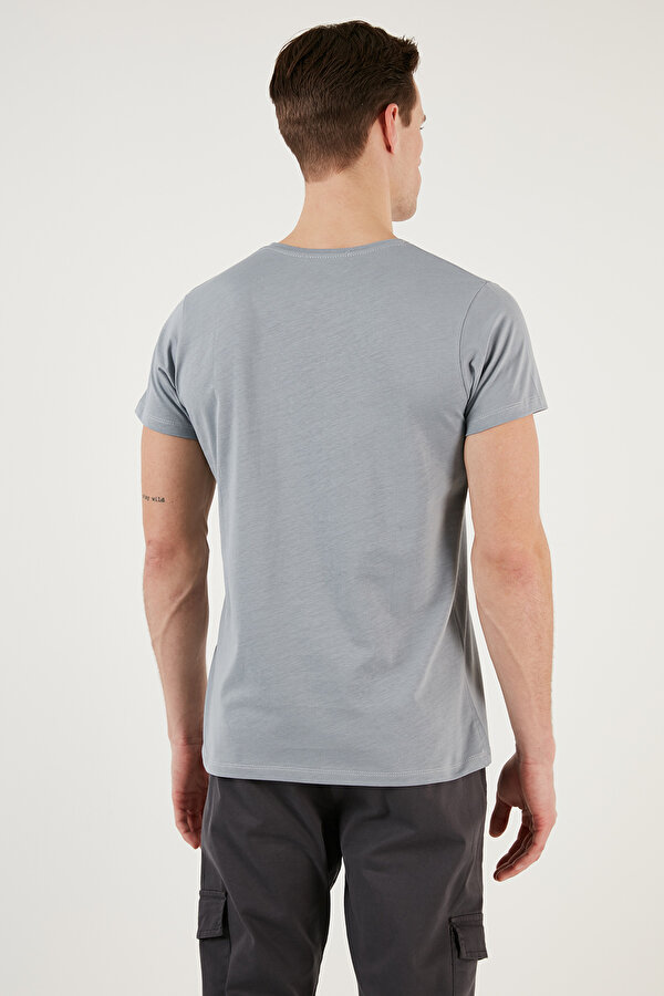Erkek T Shirt 541REWORK AÇIK GRİ