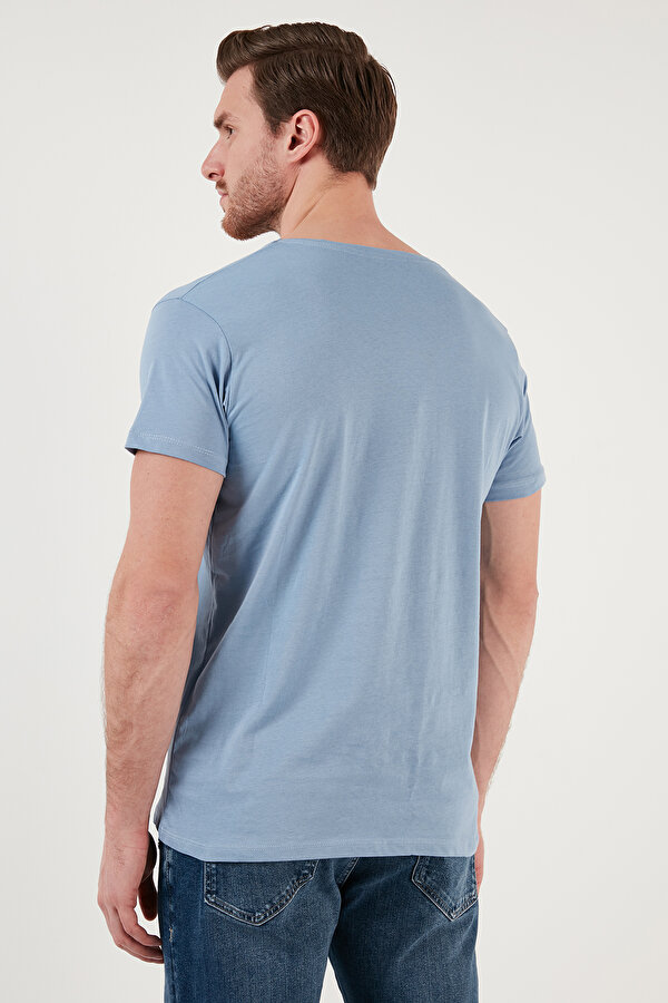 Erkek T Shirt 541CALIFORNIA24 İNDİGO