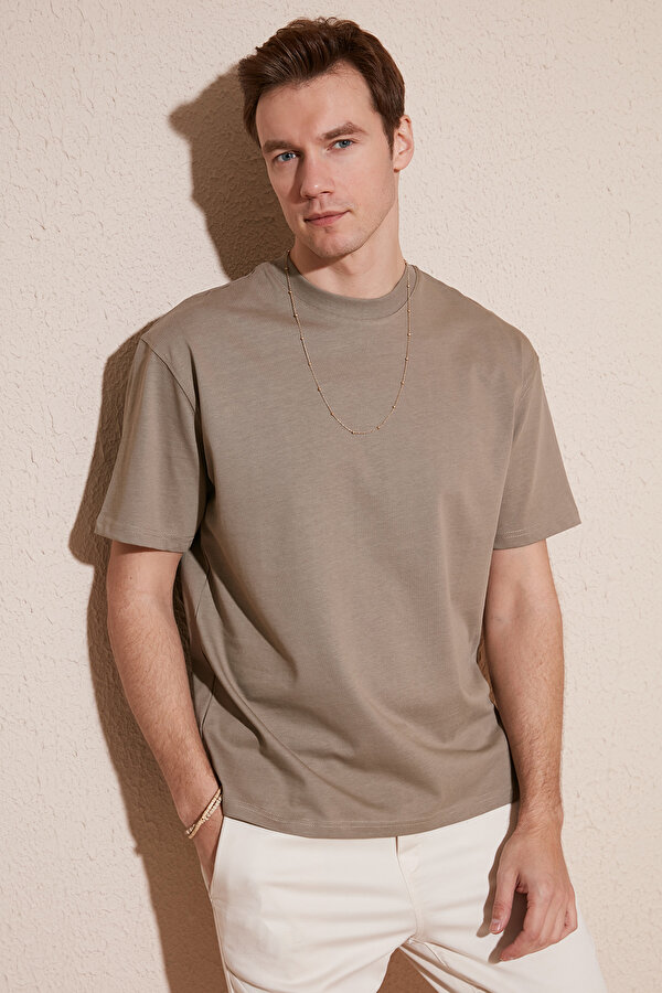 Erkek T Shirt 5905446 VİZON