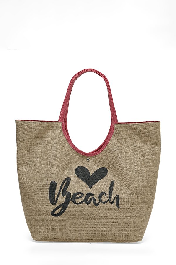 JUT BEACH PLJ 4FX Pembe Kadın Plaj Çantası