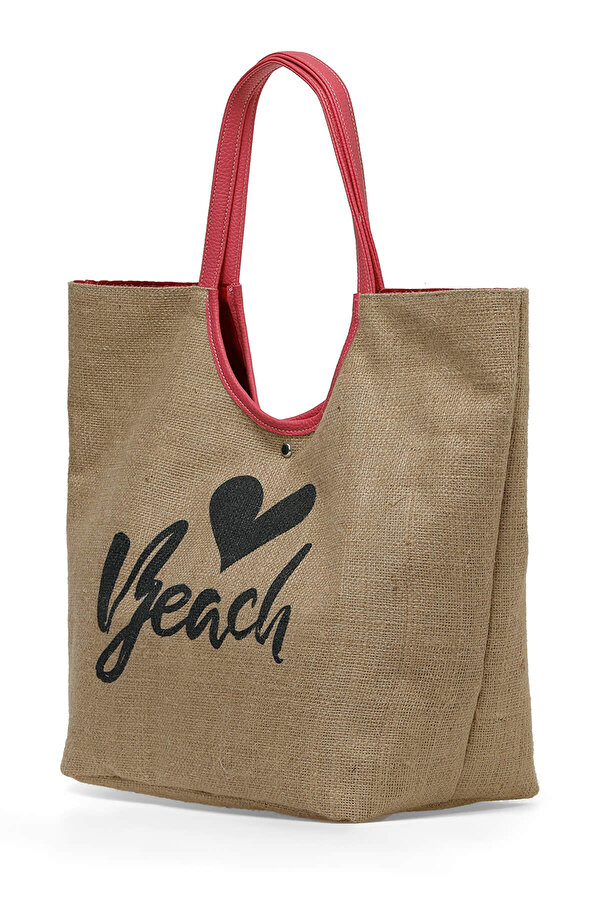 JUT BEACH PLJ 4FX Pembe Kadın Plaj Çantası