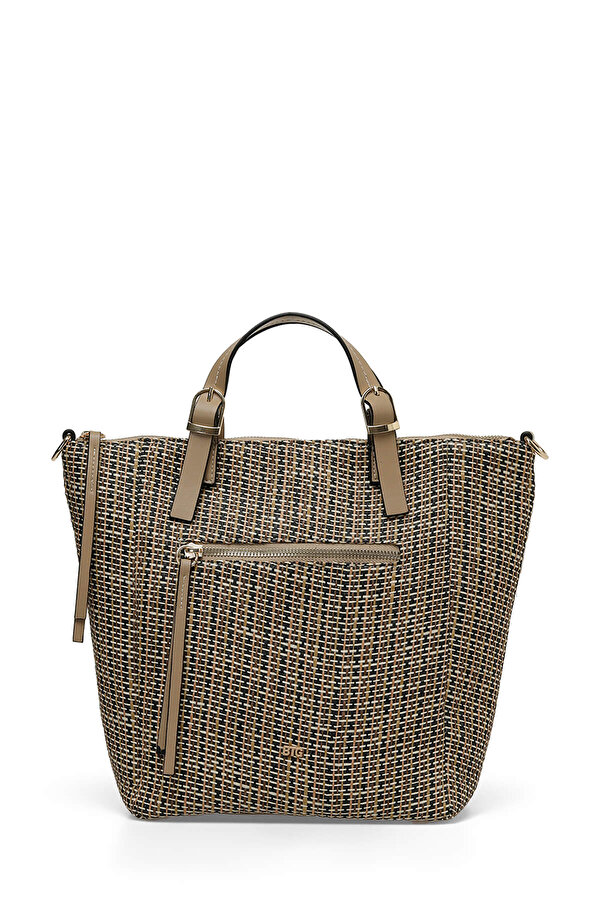 KTN PU GARNI SRT 4FX Siyah Kadın Sırt Çantası