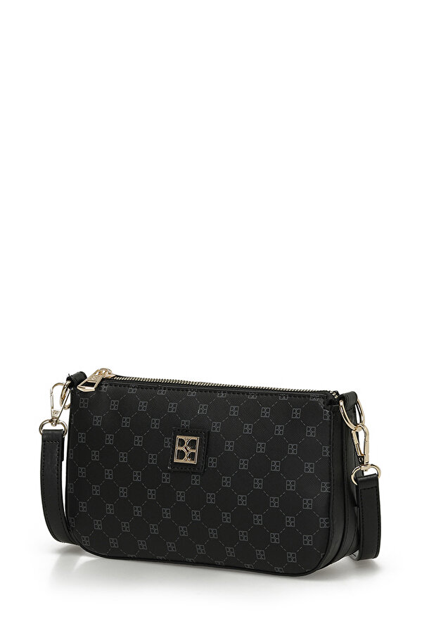 MNG KMR CPRZ 4FX Siyah Kadın Çapraz Çanta