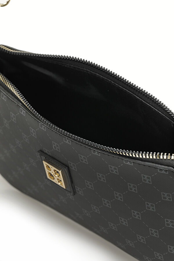 MNG KMR CPRZ 4FX Siyah Kadın Çapraz Çanta