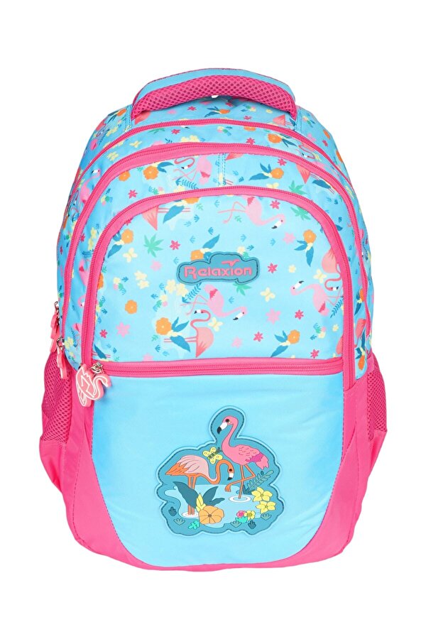 Flamingo Figürlü Kız Çocuk İlkokul Okul Çantası Ve Beslenme Çantası