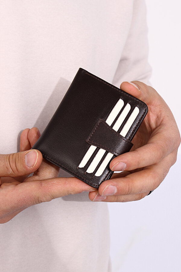 DERİ 560 %100 HAKİKİ DERİ ERKEK CÜZDAN KAHVERENGİ