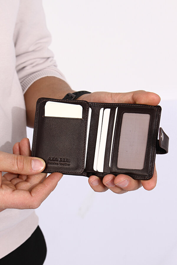 DERİ 560 %100 HAKİKİ DERİ ERKEK CÜZDAN KAHVERENGİ