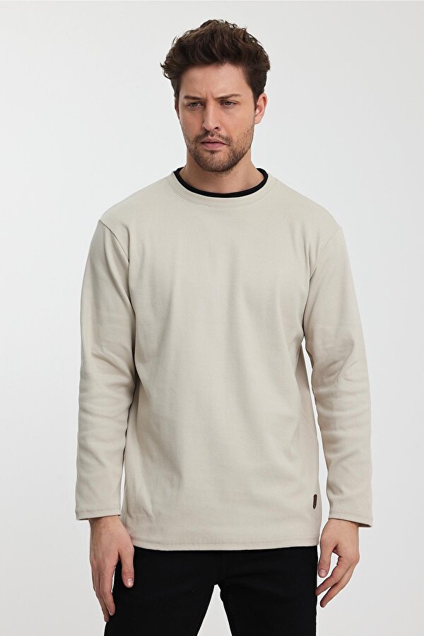 ALEXANDERGARDI BİSİKLET YAKA GARNİLİ SWEATSHİRT (E22-72300)