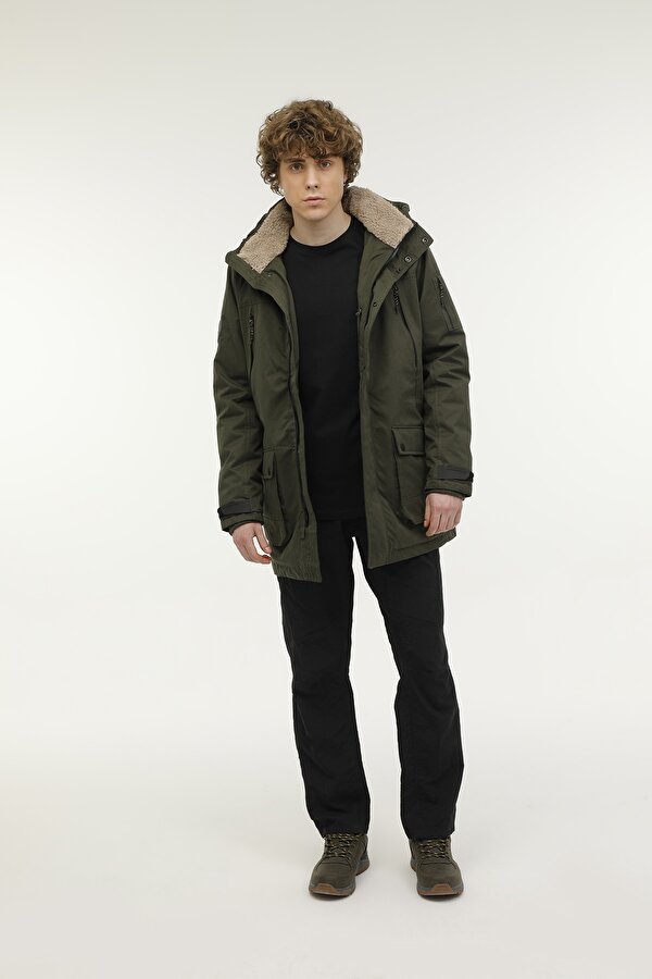 Lumberjack Ml Grizz 3Grz01 3Pr Хаки 003 Мужчина Длинная Куртка