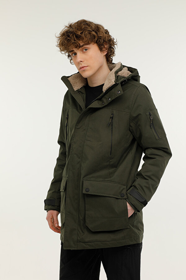 Lumberjack Ml Grizz 3Grz01 3Pr Хаки 003 Мужчина Длинная Куртка