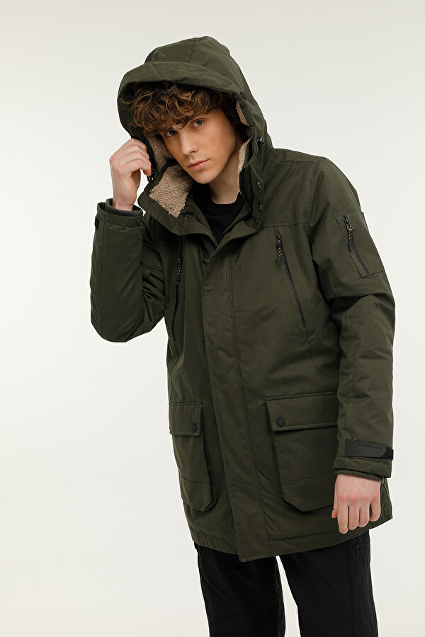 Lumberjack Ml Grizz 3Grz01 3Pr Хаки 003 Мужчина Длинная Куртка