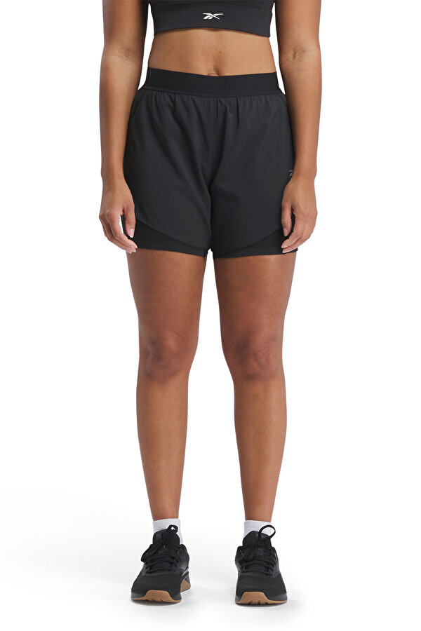 Clothing Reebok Running 2 In 1 Short Черный