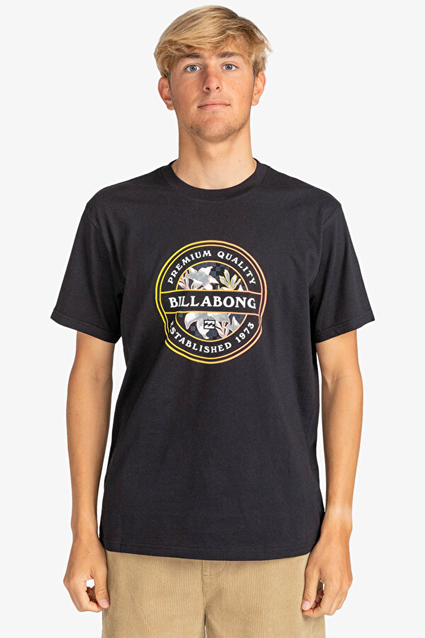 ROTOR FILL  TEES Siyah Erkek Kısa Kol T-Shirt