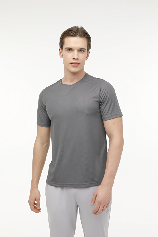 MB 11BS106 4FX Gri Erkek Kısa Kol T-Shirt