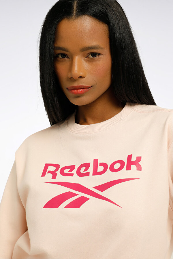 Reebok Ri Bl Fleece Crew Розовый 010 Женщина Джемпер
