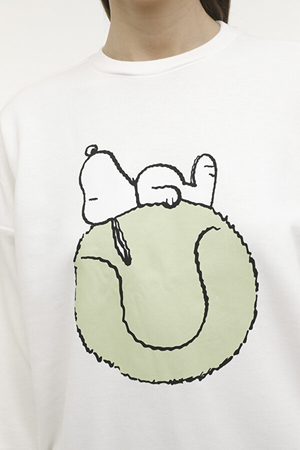 WL PEANUTS 16GFL53 2PR ECRU Woman 060