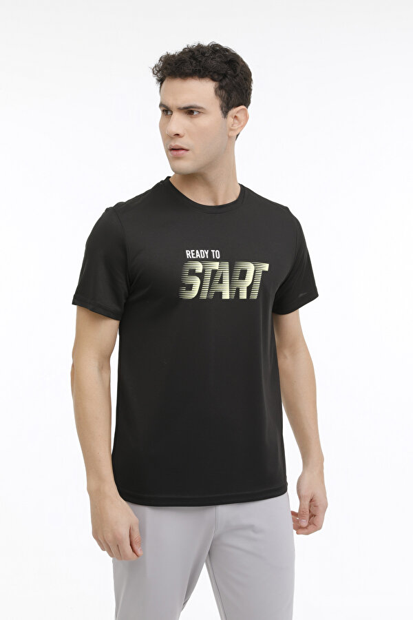 ML VALLOIS 11PRF-243 4FX Siyah Erkek Kısa Kol T-Shirt