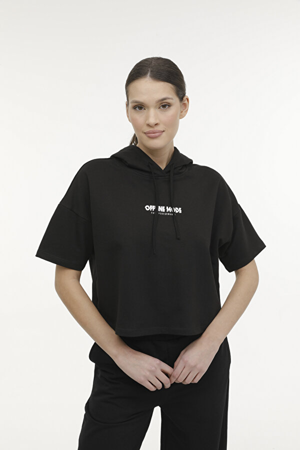 WL ASTERIA 17MDK410 4FX Siyah Kadın Sweatshirt