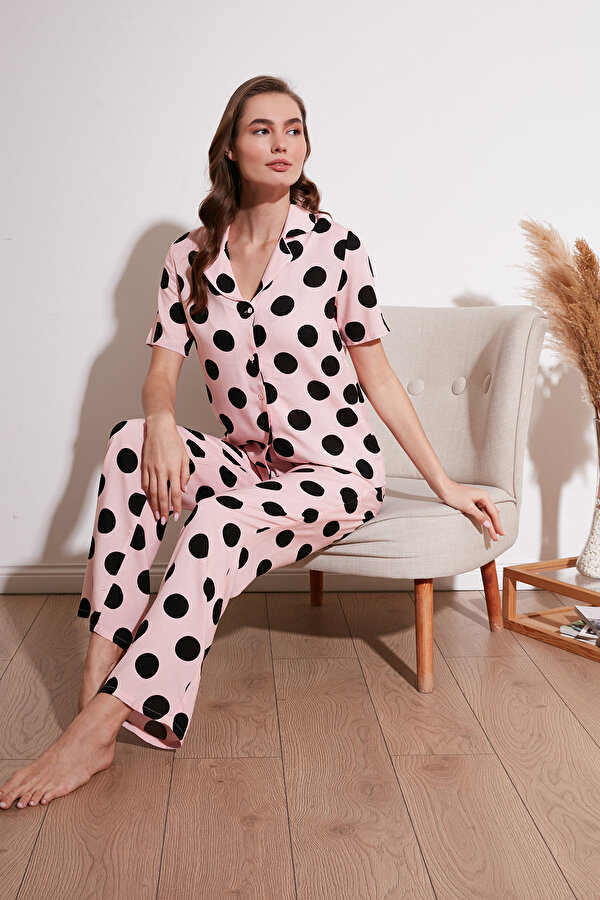 Bayan Pijama Takımı 6110290 PEMBE