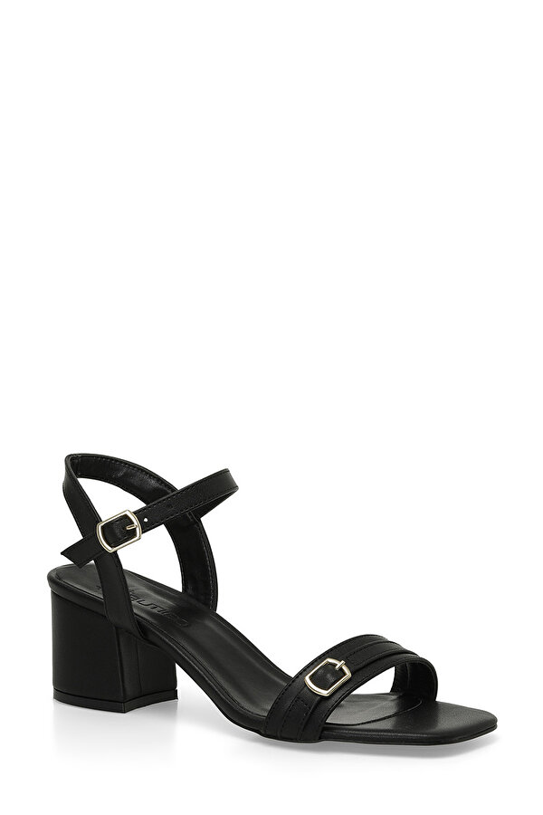 CHERRY 4FX Siyah Kadın Topuklu Sandalet