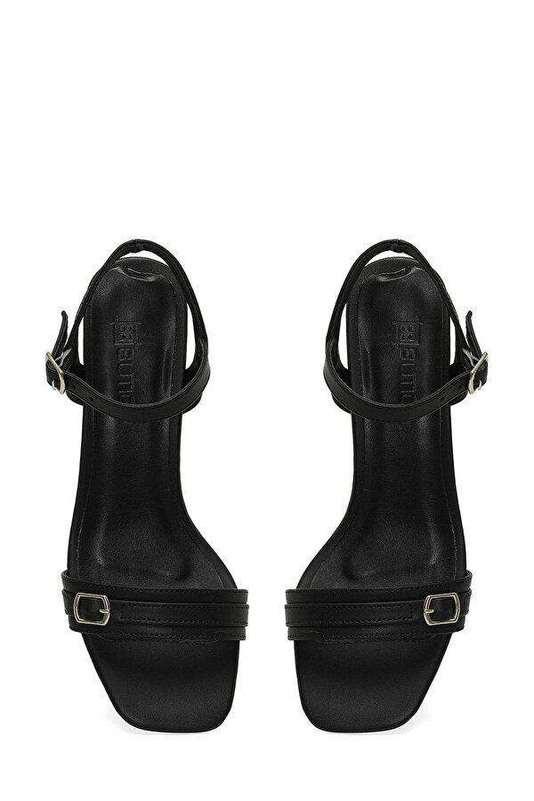CHERRY 4FX Siyah Kadın Topuklu Sandalet