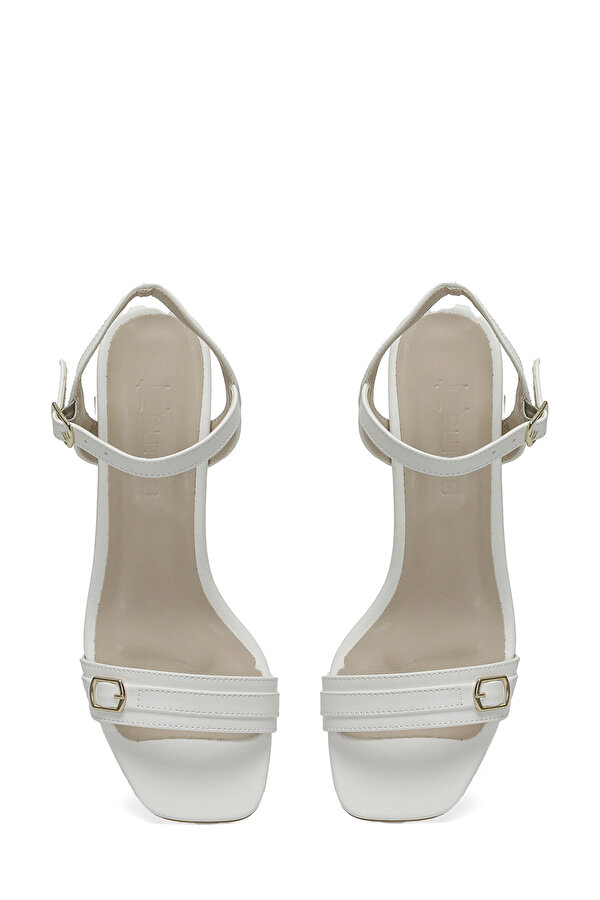 CHERRY 4FX Beyaz Kadın Topuklu Sandalet