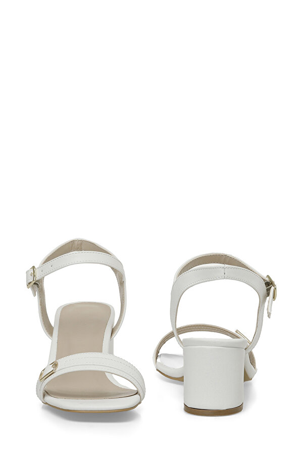 CHERRY 4FX Beyaz Kadın Topuklu Sandalet