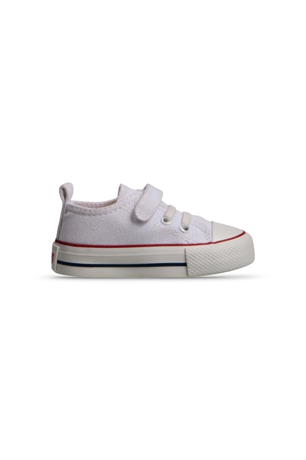 Erkek Bebek Sneaker - Beyaz, Tekstil