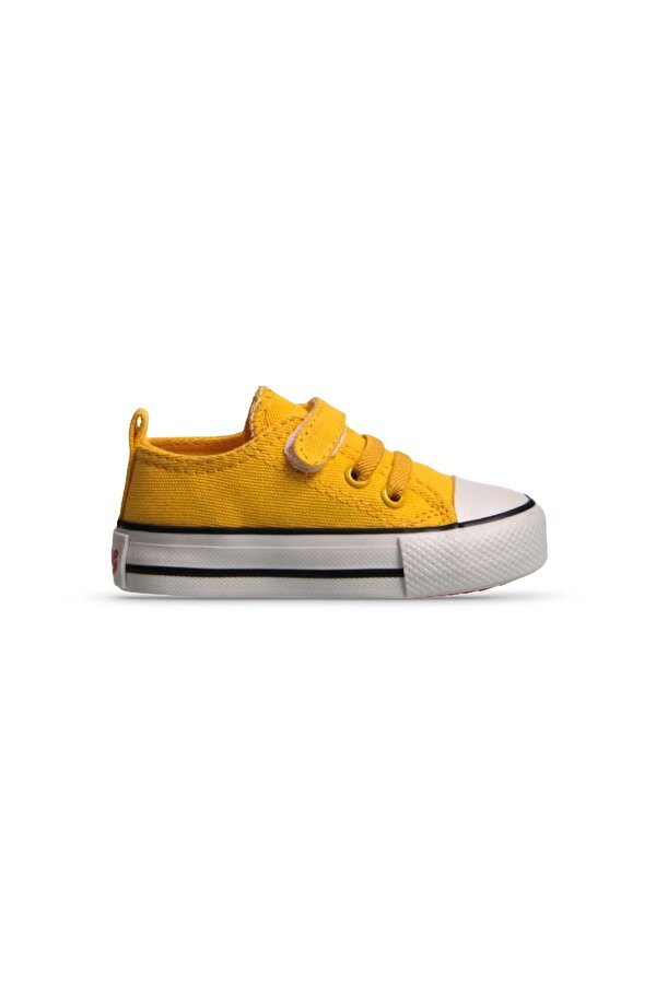 Erkek Bebek Sneaker - Sarı, Tekstil
