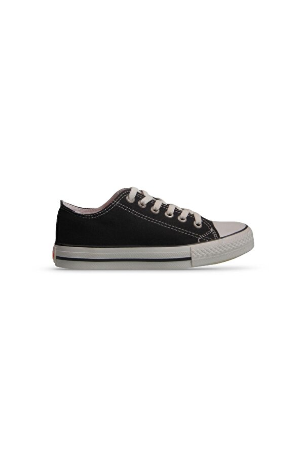 Kadın Sneaker - Siyah-Beyaz, Tekstil