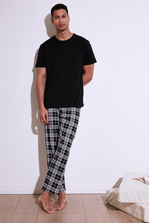 Erkek Pijama Takımı 6572006 SİYAH
