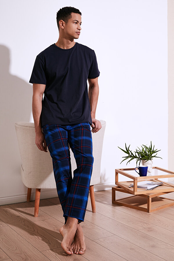 Erkek Pijama Takımı 6572006 LACİVERT-SAKS