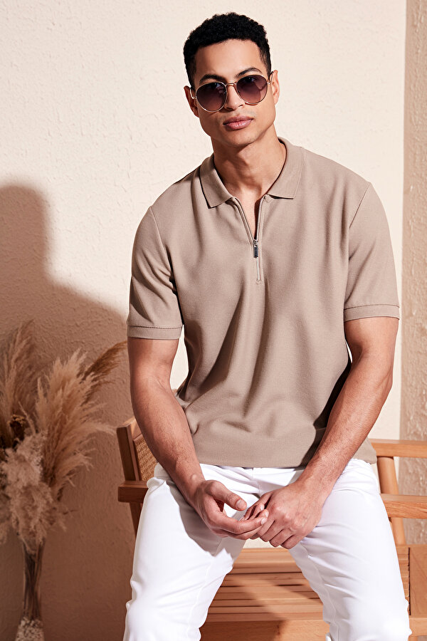 Erkek Polo Yaka T Shirt 5902434 VİZON