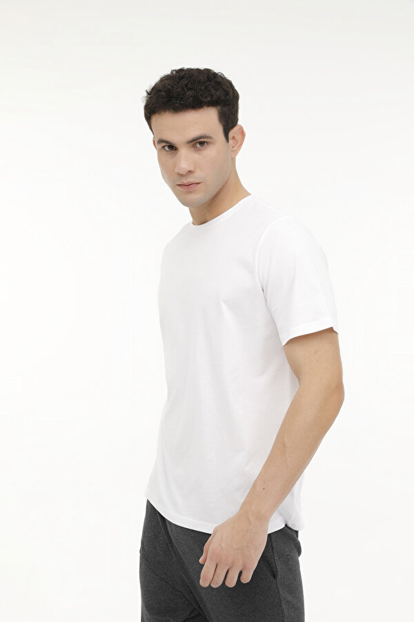 M-SN220 BSC T-SHIRT 4FX Beyaz Erkek Kısa Kol T-Shirt