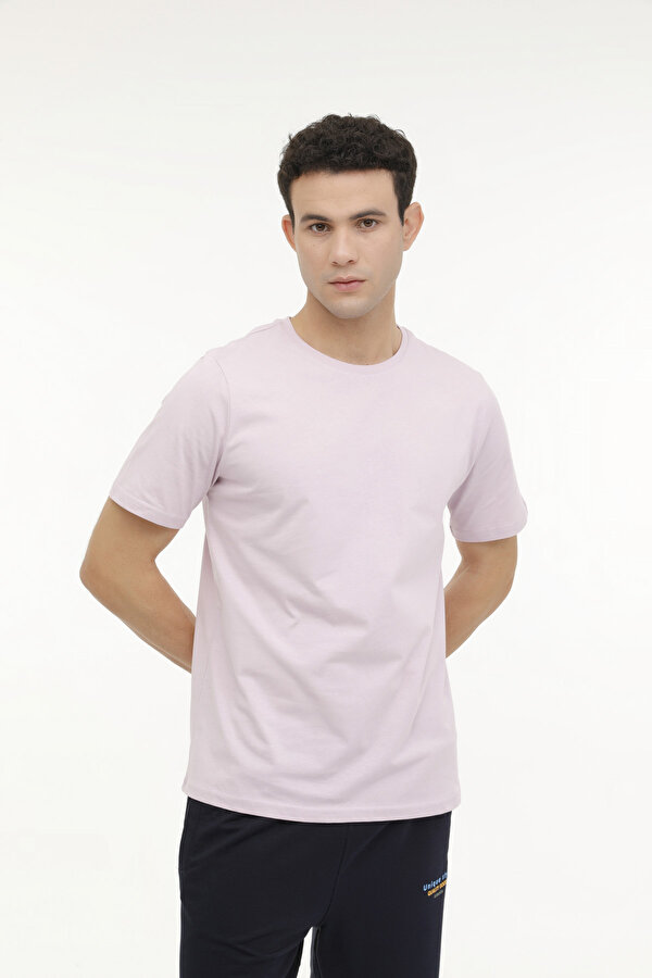 M-SN220 BSC T-SHIRT 4FX Lila Erkek Kısa Kol T-Shirt