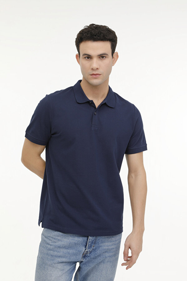 M-SN328 T-SHIRT 4FX Lacivert Erkek Kısa Kol T-Shirt