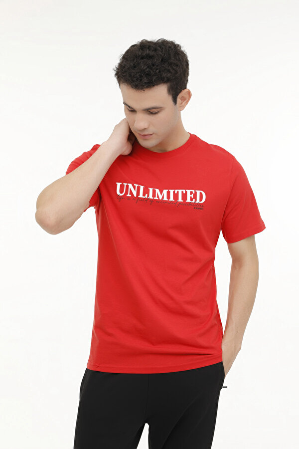 ML LATNE 11ES-SLG-104 4FX Kırmızı Erkek Kısa Kol T-Shirt