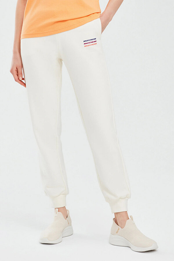 Essential W Jogger Sweatp Beyaz Kadın Eşofman Altı