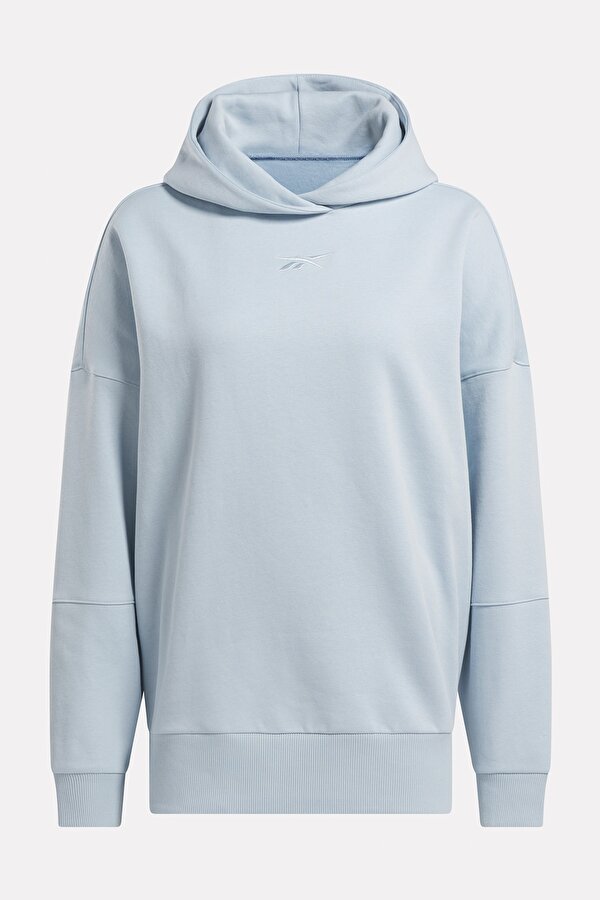 Reebok Lux Oversized Hoodie Голубой 005 Женщина Толстовка С Капюшоном
