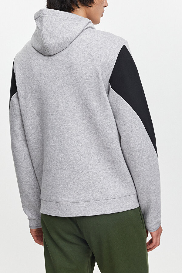 Reebok Dreamblend Full Zip Hoodi Серый 014 Мужчина Толстовка На Молнии