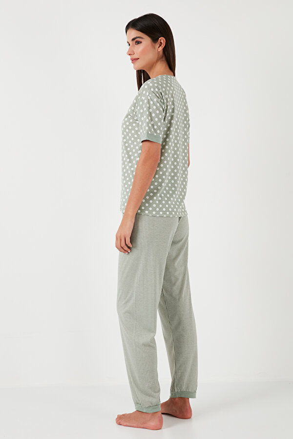 Bayan Pijama Takımı 65790130 ELMA YEŞİLİ