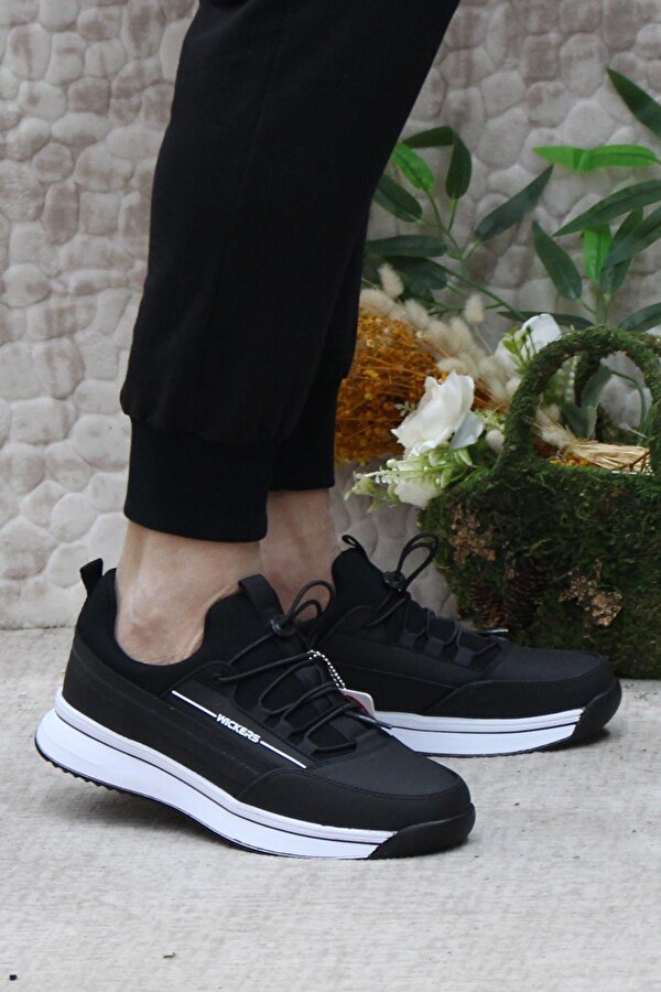 2649 Wks 2629 Siyah Beyaz Anatomik Rahat Sneaker Erkek Ayakkabı