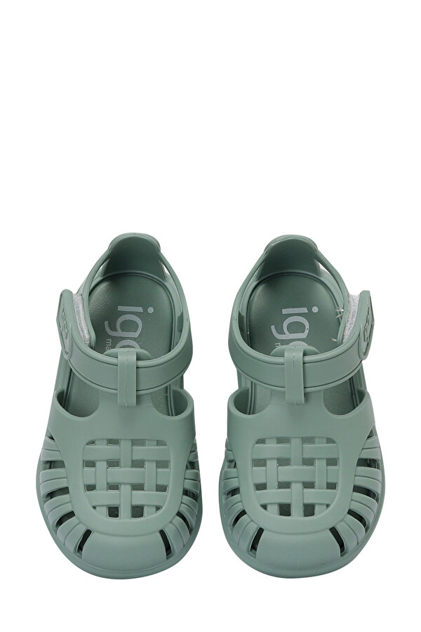 TOBBY SOLID Yeşil Unisex Çocuk Düz Sandalet