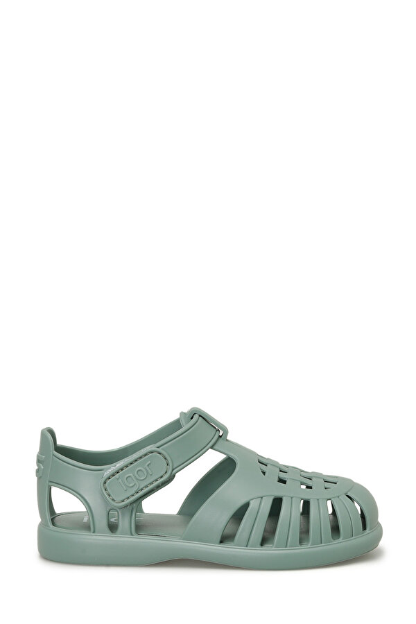 TOBBY SOLID Yeşil Unisex Çocuk Düz Sandalet