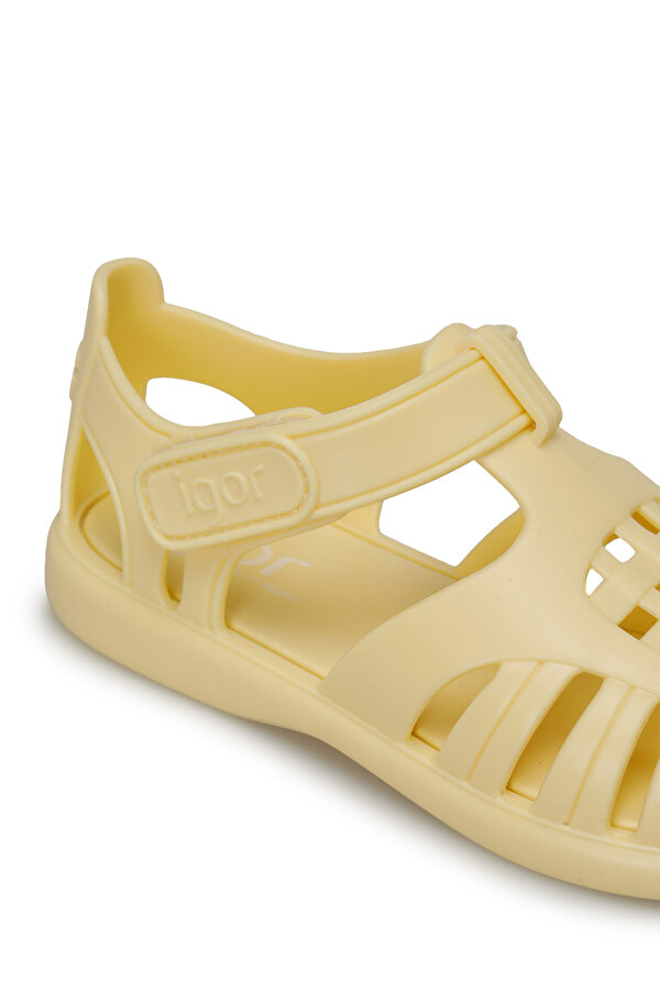 TOBBY SOLID VANILYA Unisex Çocuk Düz Sandalet